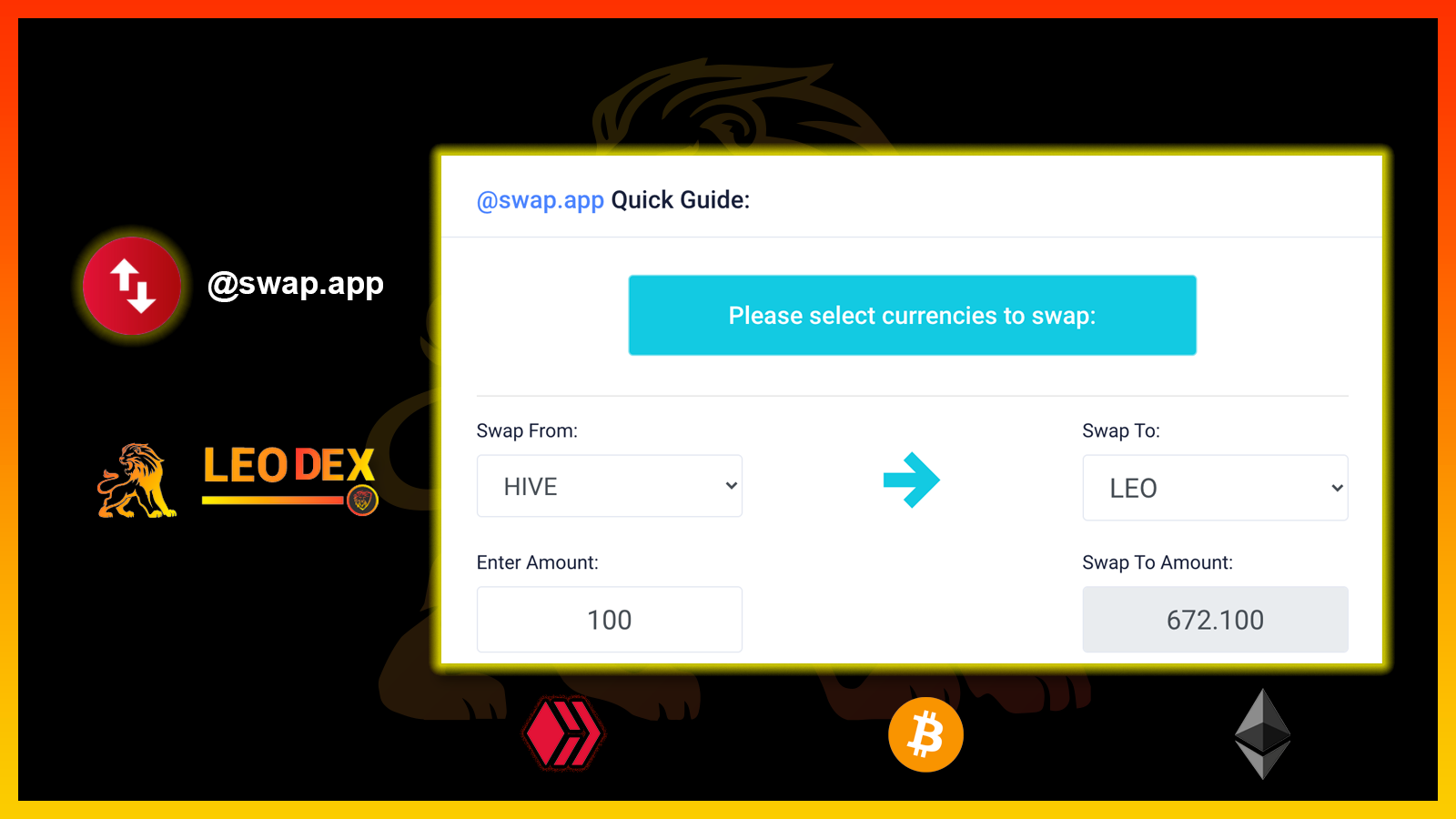 Instantly Swap HIVE, BTC and ETH for LEO | Swap.App x LeoDex.png